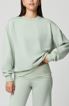 Florence By Mills Oversize Sport Sheen Crewneck Sweatshirt in Desert Sage at Nordstrom, Size Xx-Large
