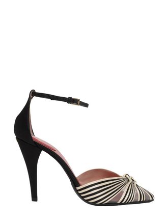 Valentino Garavani BlackWhite Stripes Pumps