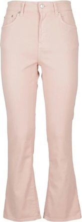 Department Five Stijlvolle Clar Broek - Dames - Flared Jeans - Roze - W29 - Katoen - Jeans