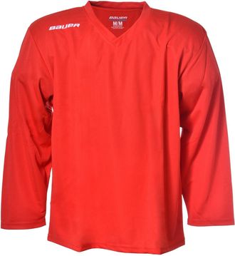 Bauer Ice Hockey S17 Flex Practice Training Jersey Shirt Senior (Red, M)