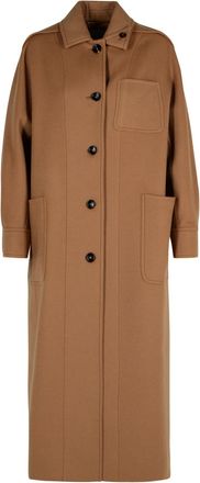Max Mara aldo Brown Virgin Wool Coat