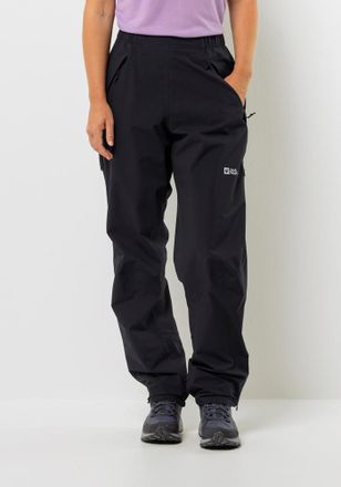 Jack Wolfskin Regenhose JACK WOLFSKIN RAINY DAYS 3L PANTS W, Damen, Gr. M (38/40), Normalgr&ouml;ssen, schwarz, Hauptmaterial: 100% Polyester (recycled); Futter: 100% Po