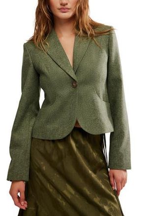 Free People Whip Smart Blazer in Forest Green at Nordstrom Rack, Size X-Small