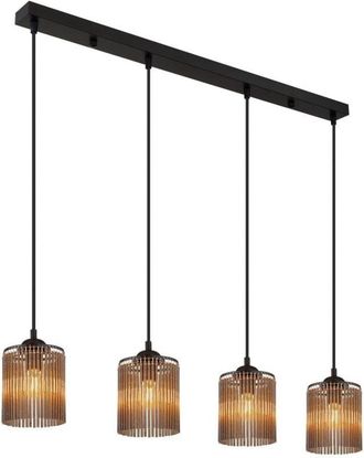 Globo Lighting lámpara colgante - LEEDS - negro - metal - gran lámpara