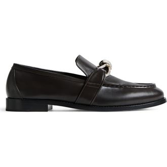 Bottega Veneta Astaire Knot Bit Loafer in Espresso/Silver at Nordstrom, Size 13Us