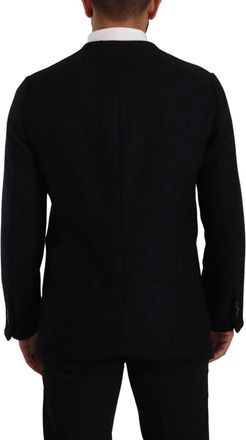 Dolce & Gabbana Gray Alpaca Button Down Men Coat Jacket Clothing