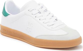 Tommy Hilfiger Low Top Sneaker in White/green at Nordstrom Rack, Size 6.5