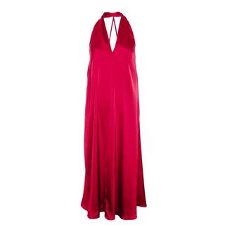 Sams&oslash;e & Sams&oslash;e Elegante Flowy Maxi Jurk - Dames - Maxi kleedjes - Roze - XL - Kleedjes