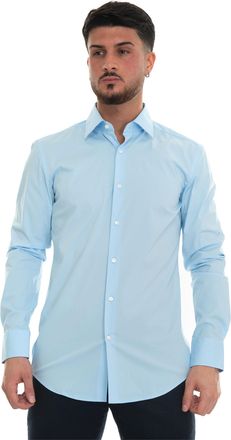 BOSS Camicia classica da uomo H-HANK-KENT Azzurro BOSS Uomo