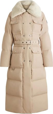 Fusalp Cappotto Vlavi in pelliccia sintetica con cintura - Toni neutri