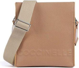 Coccinelle Womens Crossbody Bag Nude Cowhide | Ribbon: Cotton - Crossbody-Bags
