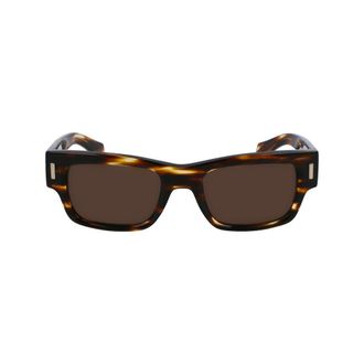 Ferragamo FESF2011S216AC Brown Acetate Sunglasses - Brown