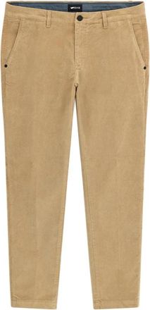 Gas Chino Broek in Beige - Heren - Chinos - Beige - W34 - Katoen - Broeken