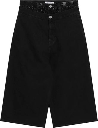 The Attico Lange broek - Dames - Loose Fit Jeans - Zwart - W25 - Katoen - Jeans