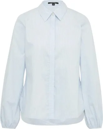 Comma Dames, Blouses & Shirts, Blauw, Maat: XL