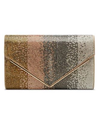 Raf&eacute; New York Candy Diamante Envelope Clutch in Gold /Bronze at Nordstrom, Size Small
