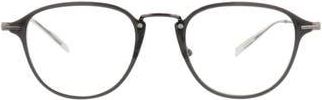Montblanc 51mm Round Optical Glasses in Grey Ruthenium Transparent at Nordstrom Rack