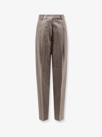 R&oacute;he Pantaloni in lana e viscosa m&eacute;lange - ROHE - gender_Woman