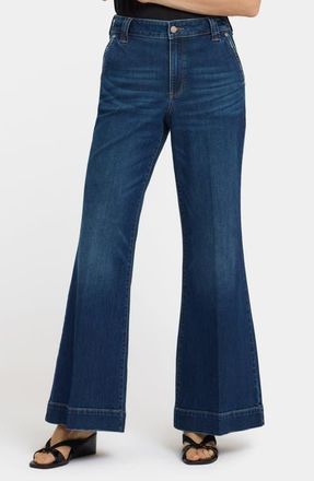 NYDJ Mia High Waist Palazzo Flare Jeans in Sunset Villa at Nordstrom, Size 18