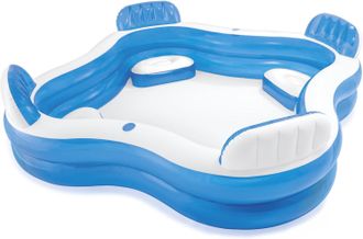OEM Piscina Intex Swim Center family Lounge Con 4 Asientos, 229 X 229 X 66 Cm, Azul Oscuro