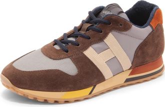 Hogan H383 Sneakers - Heren - Sneakers - Bruin - 40 EU - Katoen - Schoenen