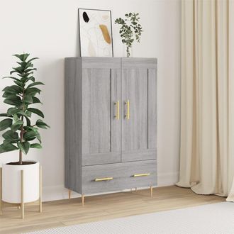 Berkfield Home Highboard Grey Sonoma 69.5x31x115 cm Engineered Wood