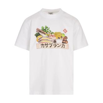 Casablanca T-Shirts, male, White, S, Ingredients Printed T-Shirt