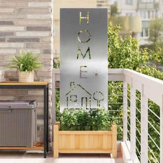 vidaXL Panel Decorativo De Jard&iacute;n Plateado 50 X 140 Cm Vidaxl