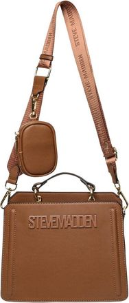Steve Madden Logo Plaque Top Handle Satchel