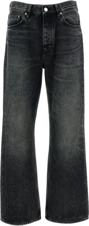 Sunflower Relaxed Fit Denim Jeans with Kick-Flare Hem and Customized Hardware