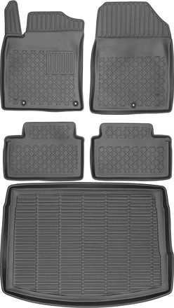 OEM Hyundai I30 Iii Hatchback De 2017 (juego) - Alfombrillas Para Coche + Alfombrilla Para Maletero