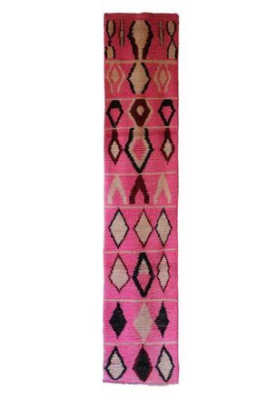 AFK Living Alfombra bereber marroqu&iacute; de pura lana 71 x 345 cm