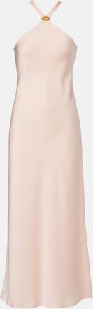 Max Mara Ghiotto embellished satin slip dress