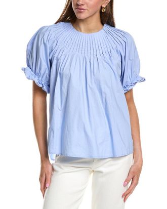 English Factory Tuck Detail Blouse
