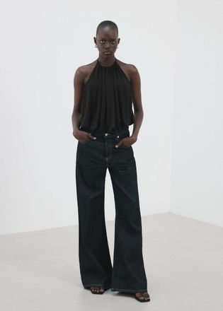 Mango Body halter effetto palloncino nero - Donna - XS - MANGO