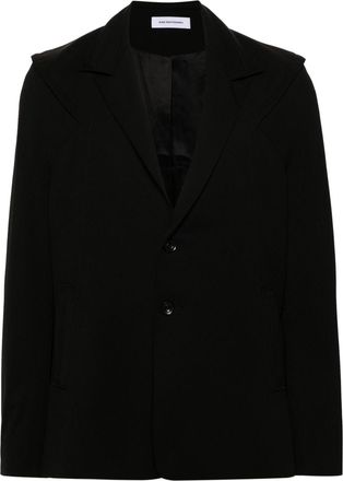 Kiko Kostadinov Buttoned Single-Breasted Blazer - Mens - Cotton/Virgin Wool/Elastane/CottonViscose