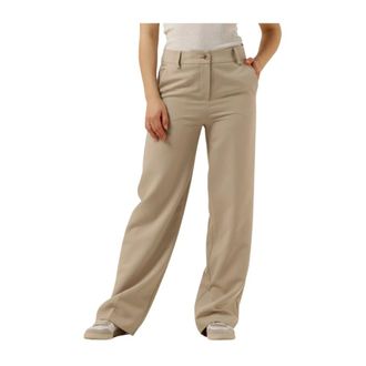 Notre-V Broeken, Dames, Beige, S, Wijde Broek