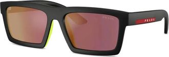Prada PS A07S 1Bo 10A Zonnebrillen - Heren - Zonnebrillen - Zwart - 58 MM - Accessoires