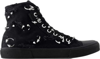 Balenciaga Sneakers, female, Black, 5 UK, Paris High Top Trainers - Canvas - Black