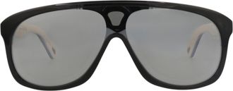Chlo&eacute; Aviator-Frame Recycled Acetate Sunglasses