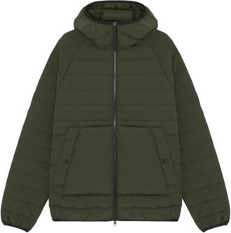 Mastrum Ultrafijne Nylon Gewatteerde Jas met Capuchon - Heren - Gewatteerde jassen - Groen - M - Nylon - Jassen