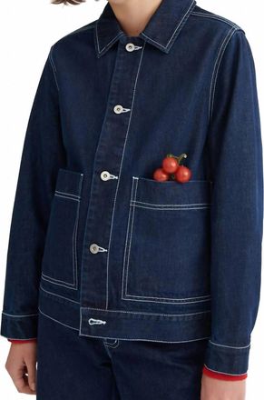 Kowtow Heavyweight Worker Jacket In Dark Indigo