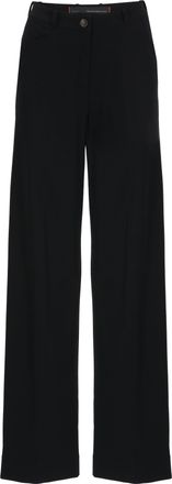 Roberto Ricci Design Black Surflex Livia Straight-Leg Pants