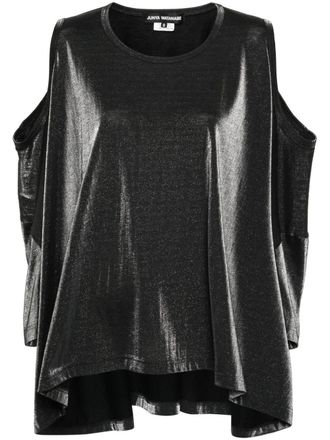 Junya Watanabe T-shirt lamé - Nero