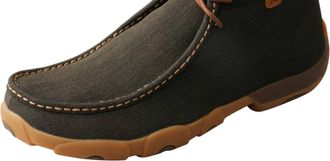 Twisted X Boots Mens Chukka Driving Moccasin In Charcoal