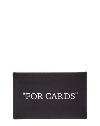 Off-white Quote Bookish Card Case