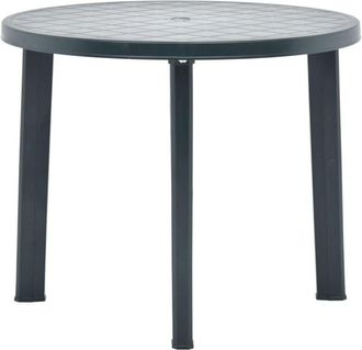 vidaXL Garden Table Green 89 cm Plastic Vidaxl