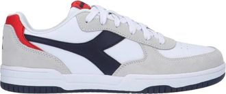 Diadora Lage Raptor Sneakers Wit/Blauw/Rood Klassiek - Heren - Sneakers - Veelkleurig - 43 EU - Schoenen