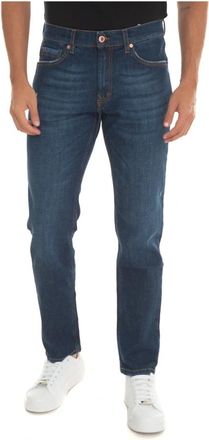 Harmont & Blaine 5 Pocket Denim Jeans - Heren - Slim Fit Jeans - Blauw - W38 - Denim - Jeans