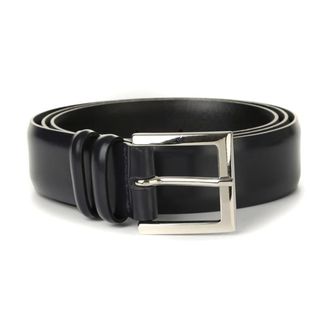 Orciani Belts, male, Blue, Size: 90 CM Classic Leather Belt